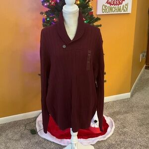 NWT Men’s Size XXL Nautica Burgundy Sweater, Perfect for the Holidays!
